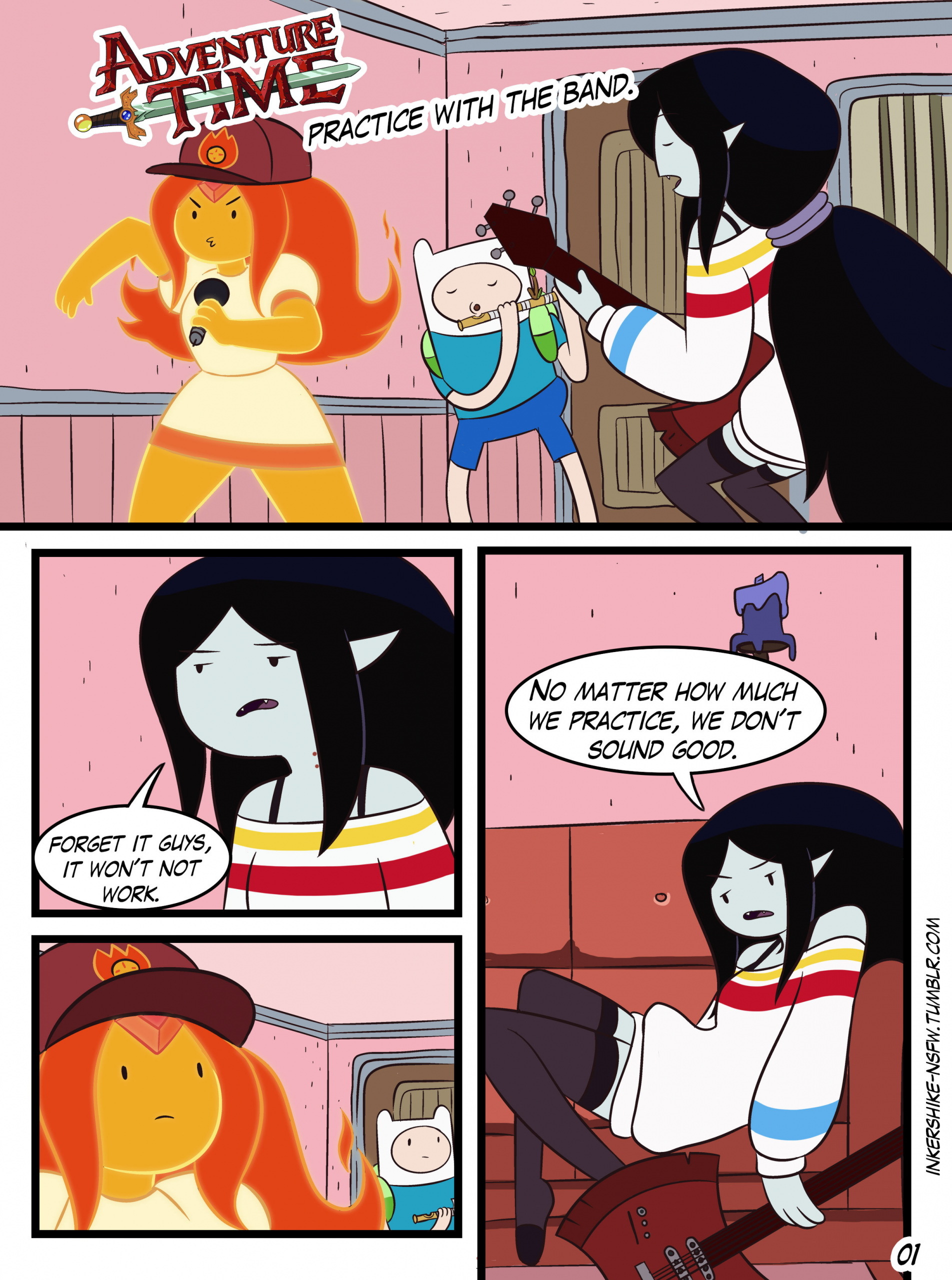 Adventure time: Practice With The Band - Page 1