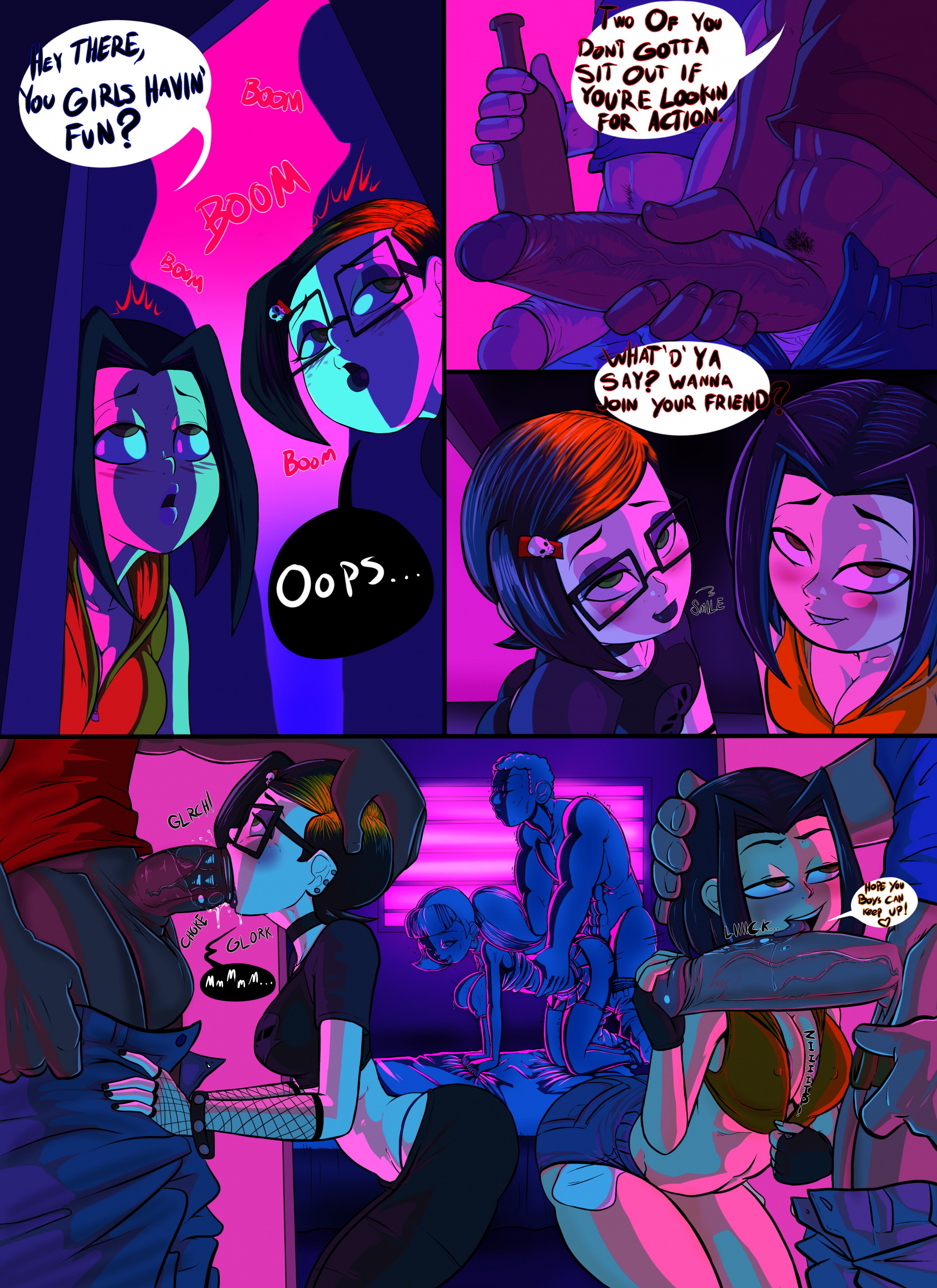 Cartoon College Party - Page 3