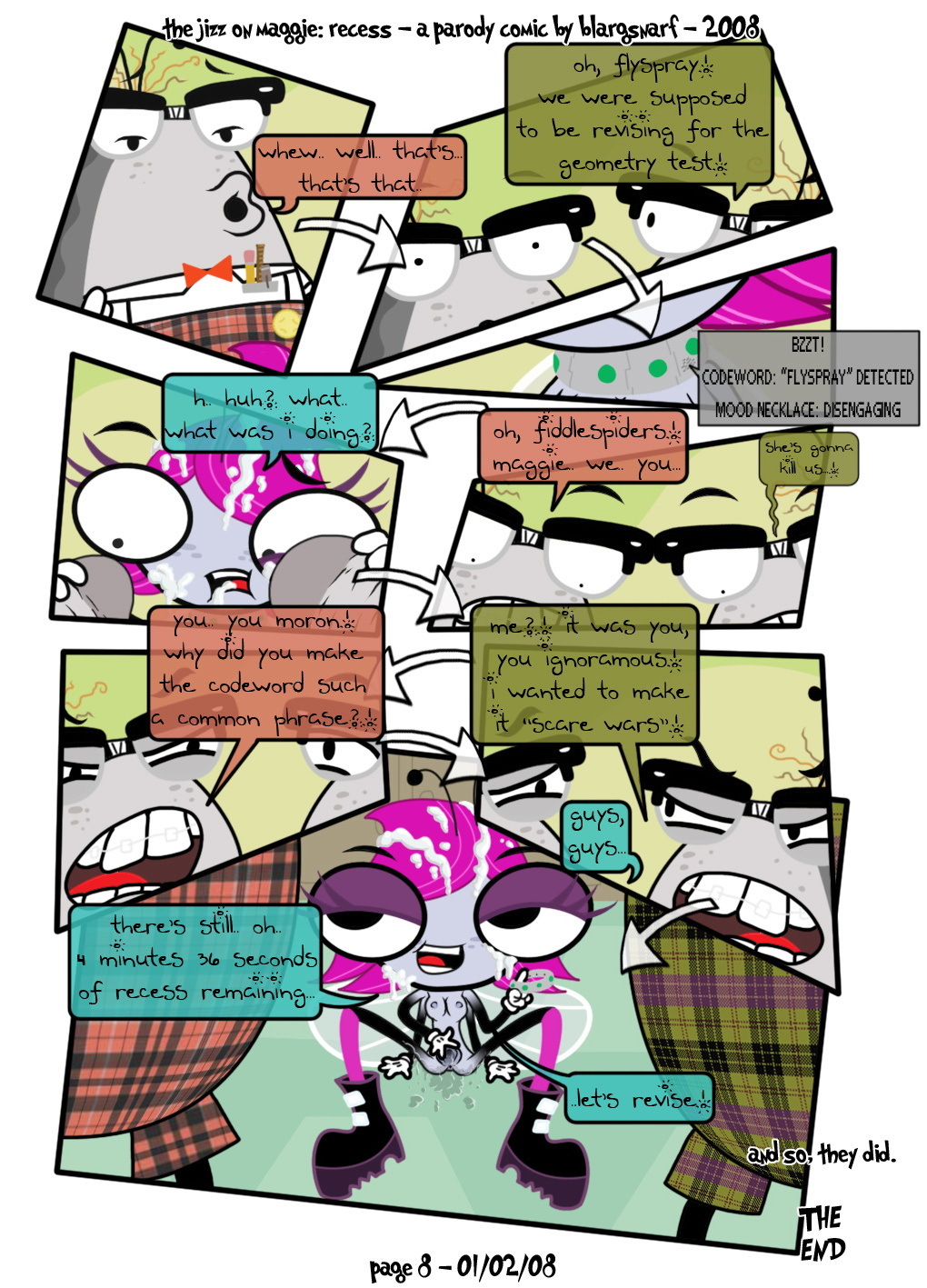 The Jizz on Maggie: Recess - Page 8